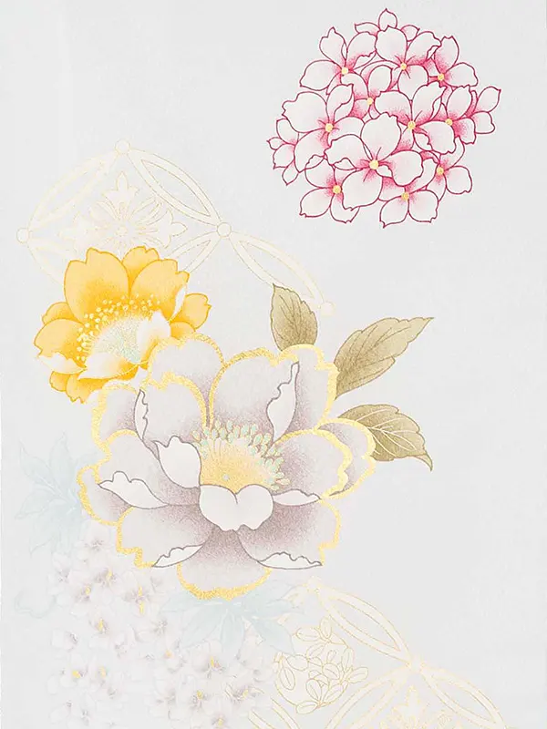 お宮参り女の子 産着レンタル／水色 牡丹 まり Z279