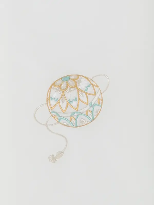 お宮参り女の子 産着レンタル／白銀糸刺繍 束ね熨斗 まり Z295