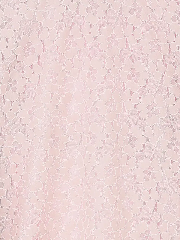 【夏用 単衣】お宮参り女の子 産着レンタル／ピンク 桜レース Z299