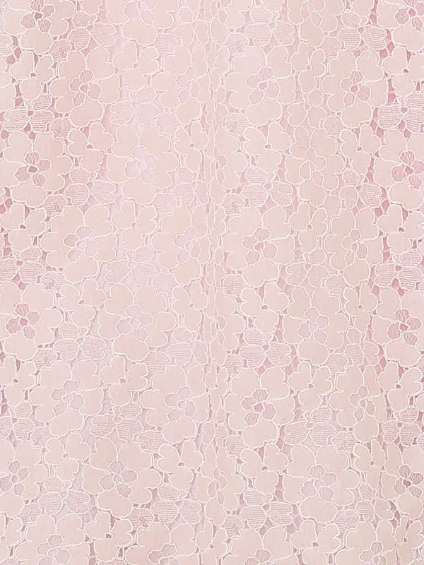 【夏用 単衣】お宮参り女の子 産着レンタル／ピンク 桜レース Z299