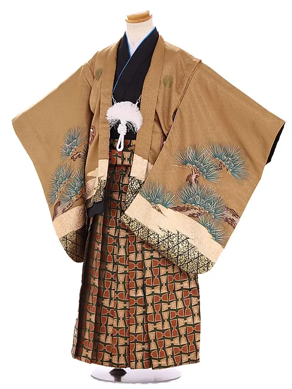 七五三(5歳男児袴)E044 茶