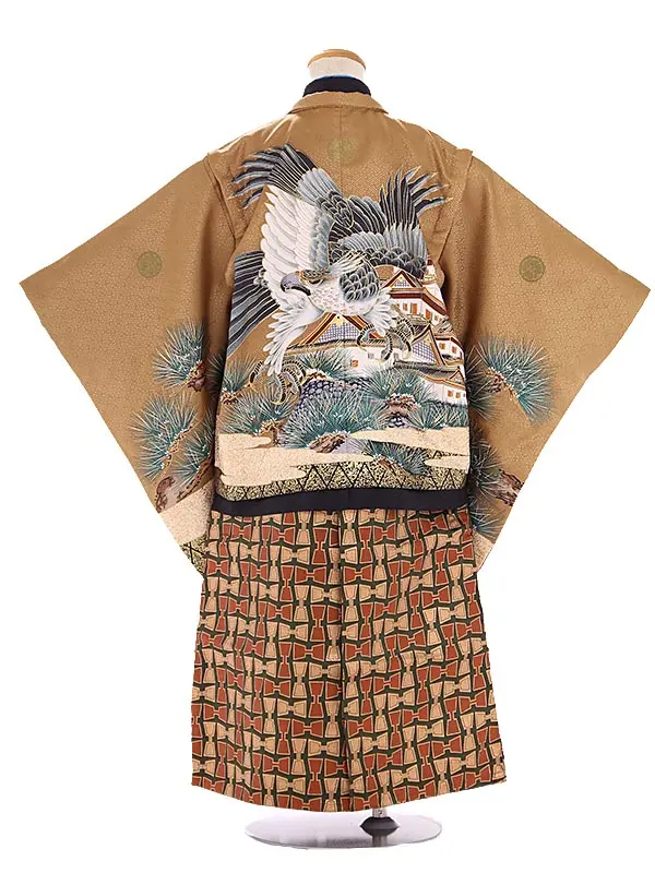 七五三(5歳男児袴)E044 茶