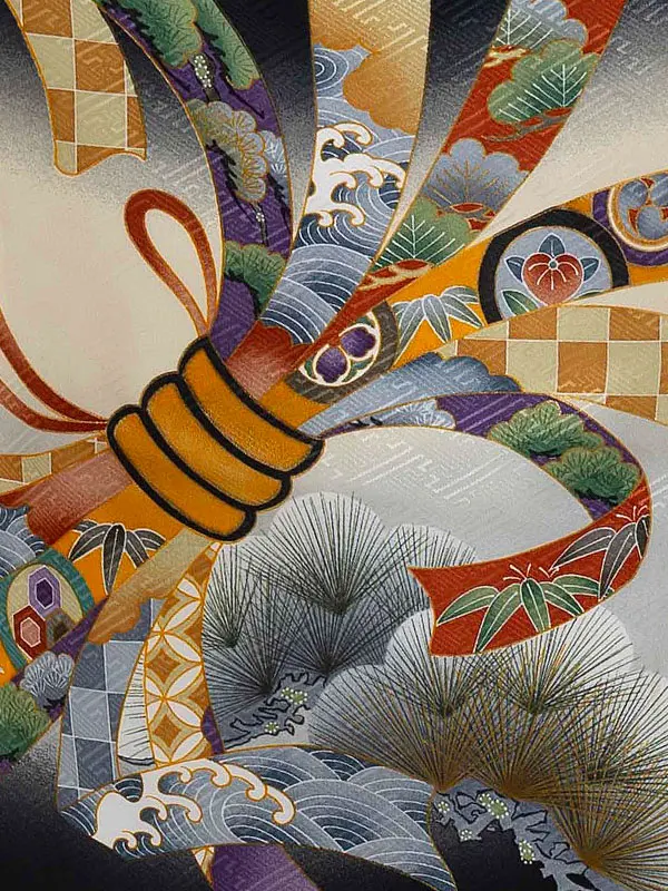 かんたん七五三レンタル(4歳5歳男児袴) ブランド 黒×兜 松 Y068