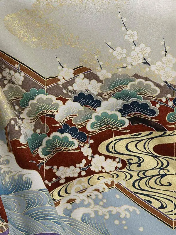 かんたん七五三レンタル(4歳5歳男児袴) 白龍兜×金菱袴 Y080