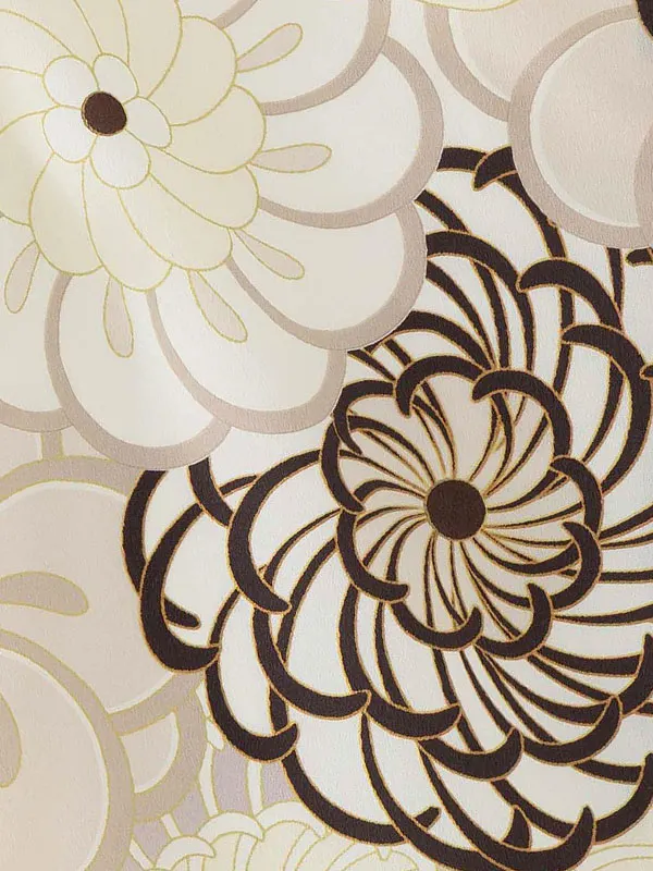 七五三レンタル(3歳男児被布)／ベージュ 兜×ベージュ 菊梅 Y087