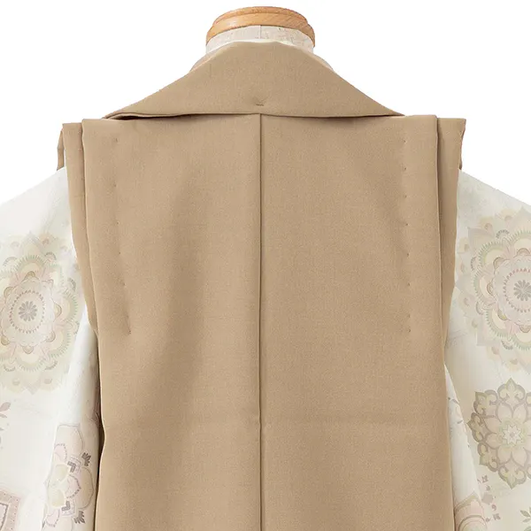 七五三レンタル(3歳男児被布) ベージュ×唐花 Y138