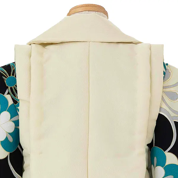 七五三レンタル(3歳男児被布) 緑 梅×ベージュ 鷹 Y159