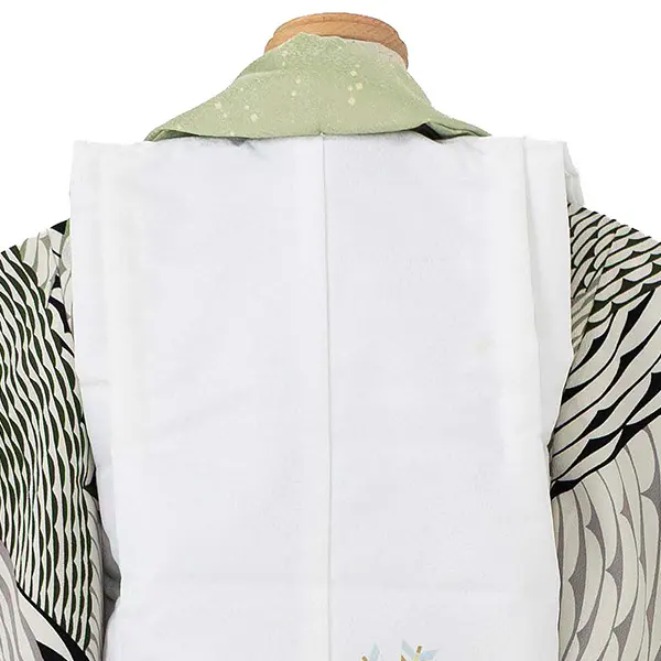 七五三レンタル(3歳男児被布) 緑×白 鷹 Z162