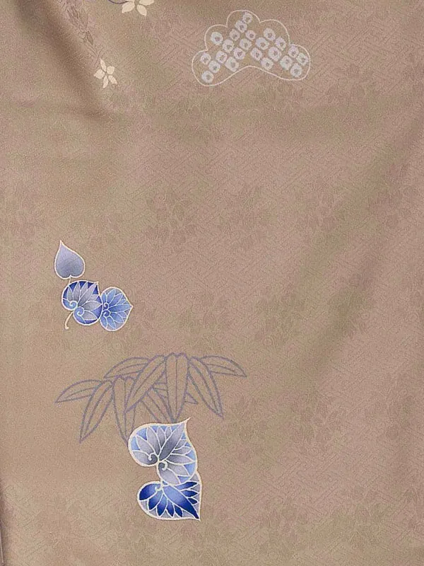 【正絹】七五三レンタル(3歳男児被布) 茶×葵 Y163