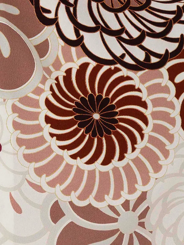 七五三レンタル(3歳男児被布) 茶ねじり梅×黒矢羽 Y165