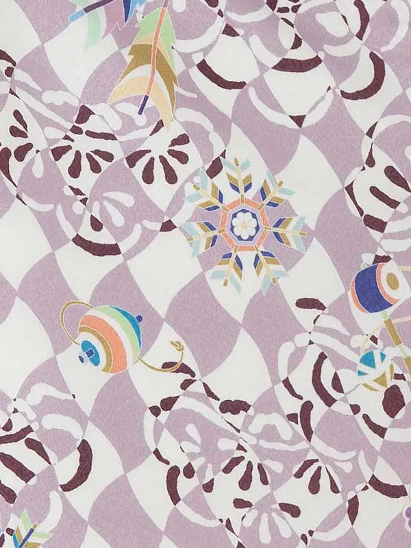 七五三レンタル(3歳男児被布) 紫×兜 Y168