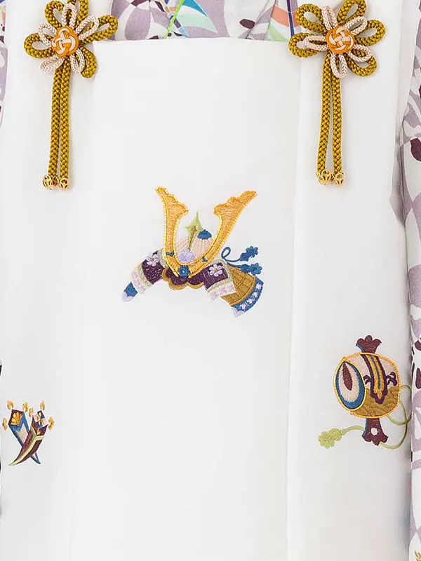 七五三レンタル(3歳男児被布) 紫×兜 Y168