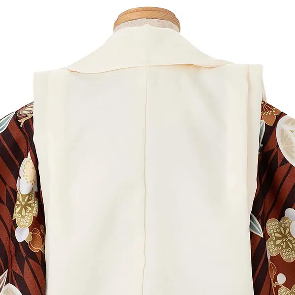 七五三レンタル(3歳男児被布) 茶矢羽×ベージュ兜 Y172