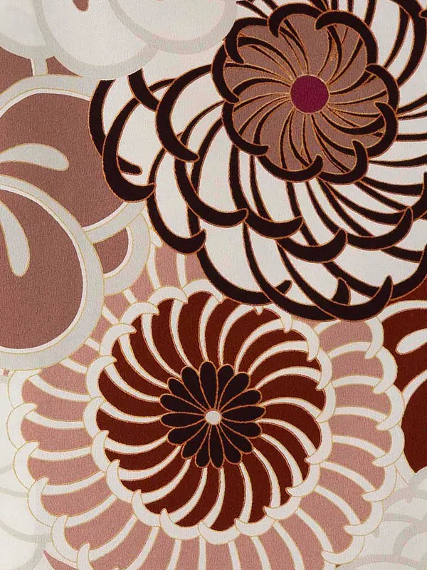 七五三レンタル(3歳男児被布) ねじり梅ベージュ×白兜 Y173