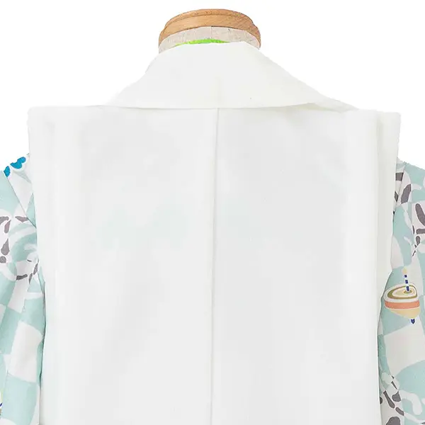 七五三レンタル(3歳男児被布) 水色×白兜 Y176