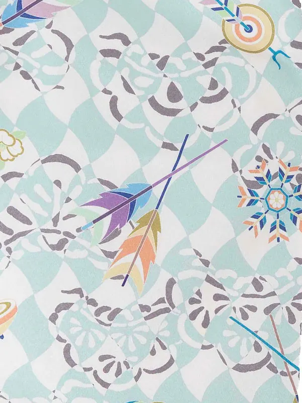 七五三レンタル(3歳男児被布) 水色×白兜 Y176