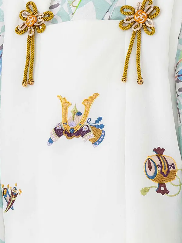 七五三レンタル(3歳男児被布) 水色×白兜 Y176