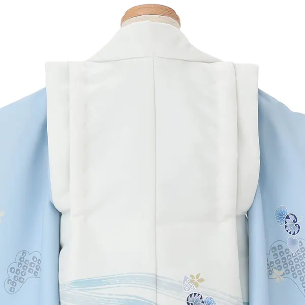 七五三レンタル(3歳男児被布)白×水色 葵 Y251