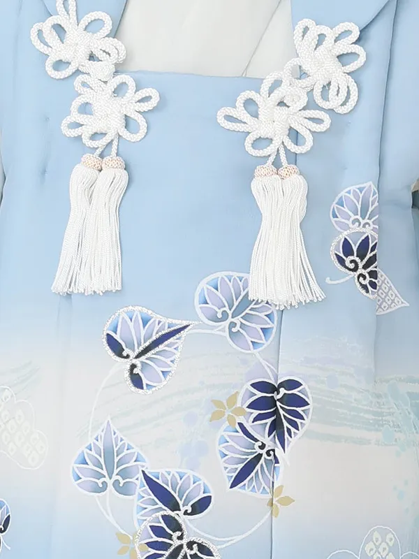 七五三レンタル(3歳男児被布)水色×白 葵 Y253