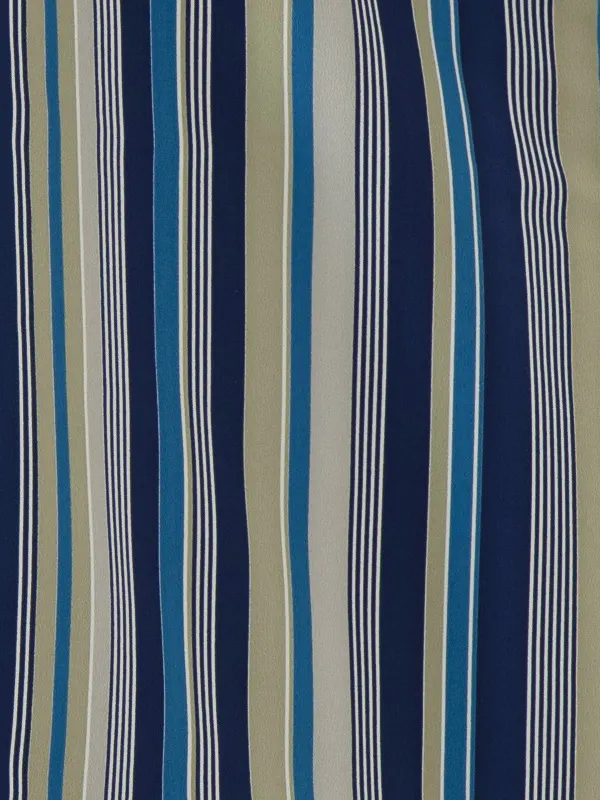 七五三レンタル(3歳男児被布)／白 格子×グレー青ストライプ Z459