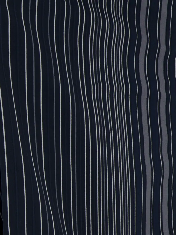 七五三レンタル(3歳男児被布)／ベージュ×紺滝縞 Z570