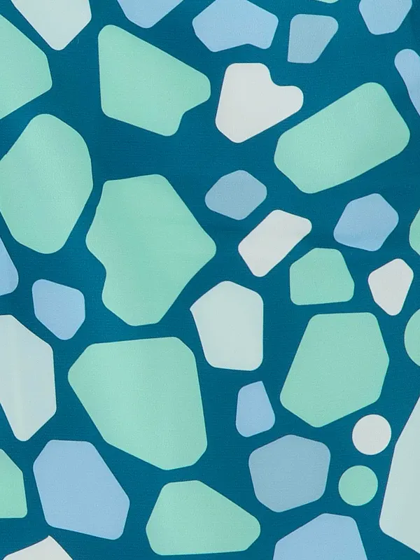 七五三レンタル(3歳男児被布)／ベージュ 兜×グレーモダン柄 Z836