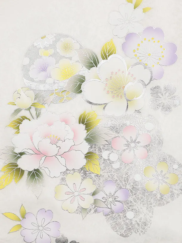 【正絹】七五三レンタル(3歳女児被布)ようようピンク桜まり×白牡丹Z191