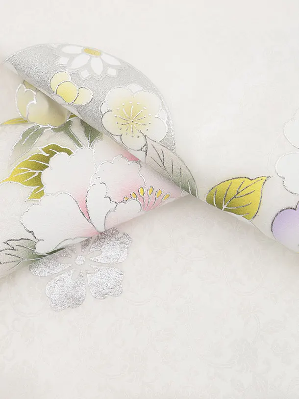 【正絹】七五三レンタル(3歳女児被布)ようようピンク桜まり×白牡丹Z191