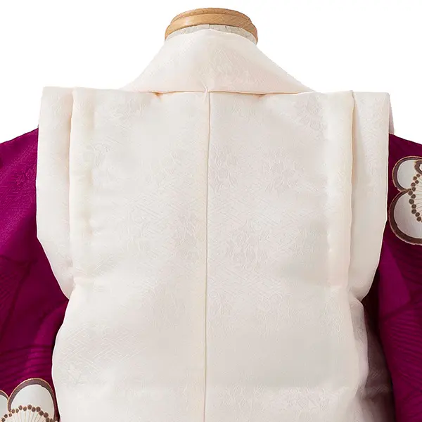 七五三レンタル(3歳女児被布)紫×ベージュ梅まり Z192