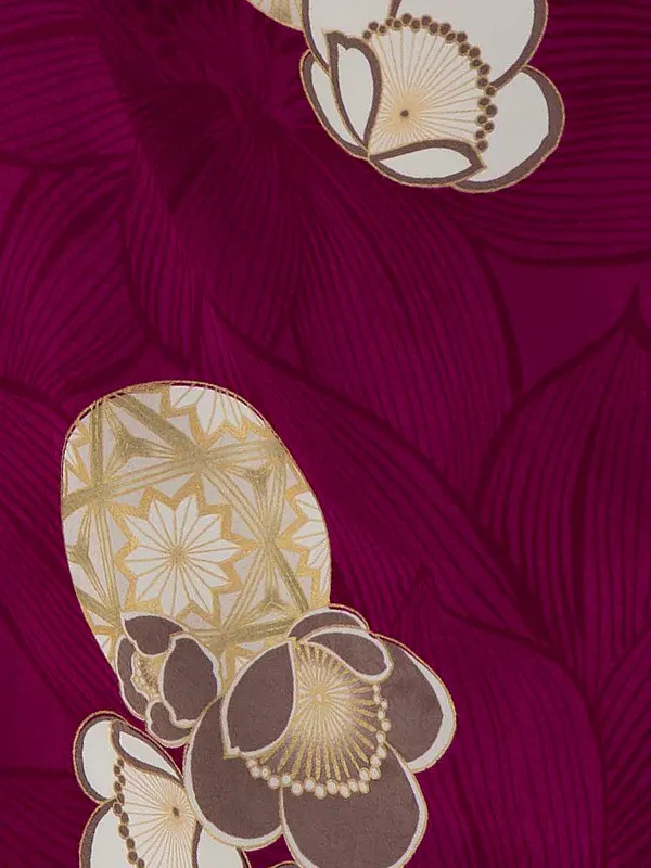 七五三レンタル(3歳女児被布)紫×ベージュ梅まり Z192