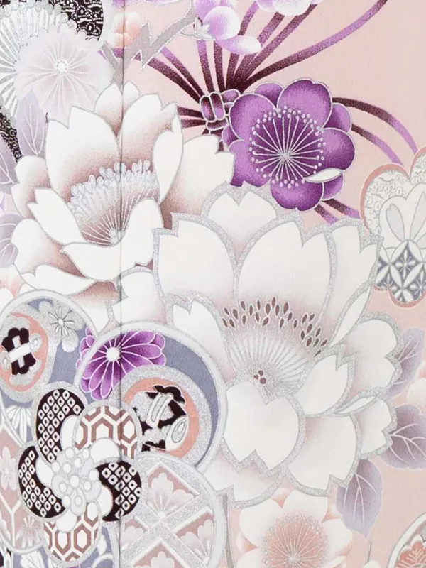 七五三レンタル(7歳女児結び帯)薄紅色 桜くす玉 Z760