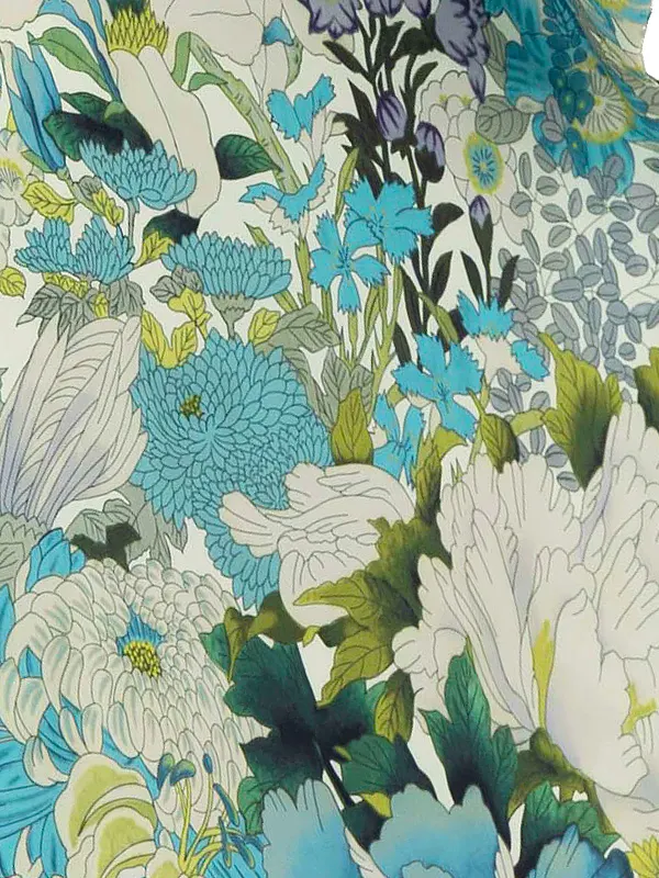 七五三レンタル(7歳女児結び帯) 青 花車 Z771