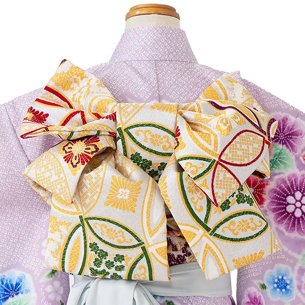 七五三レンタル(7歳女児結び帯)紫 すずらん Z787