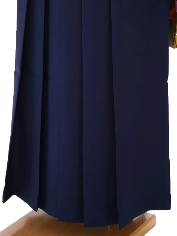 小学生卒業式袴レンタル 茶 四季花に鶴×紺袴 Z393