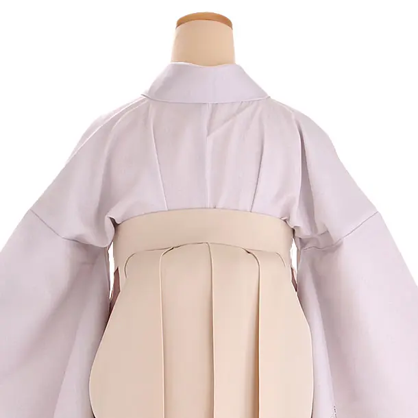 小学生卒業式袴レンタル グレー 梅×ベージュ袴 Z406