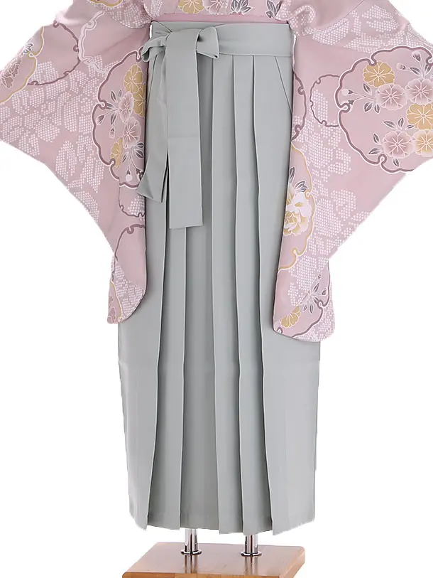 小学生卒業式袴レンタル 紫 華雪輪×緑袴 Z411