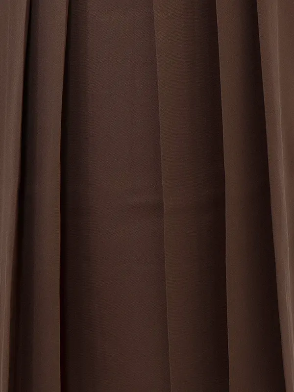 【正絹】卒業式女性袴 振袖袴 黒 四季花 菊牡丹/茶袴 0086