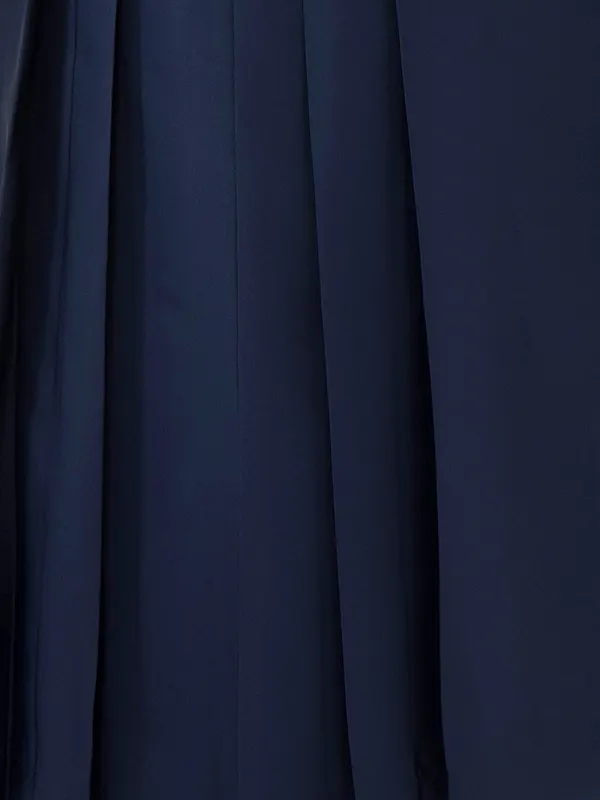 【正絹】卒業式女性袴 振袖袴 紫 薔薇/紺袴 0289