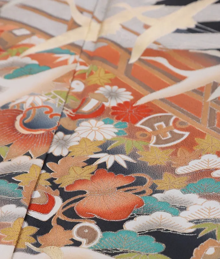 黒留袖 レンタル8AA288  身長150～160ｃｍ