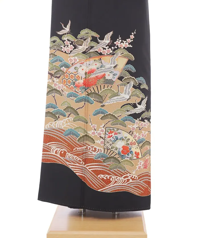 黒留袖 レンタル8AA289 身長150～158ｃｍ