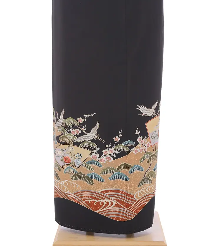 黒留袖 レンタル8AA289 身長150～158ｃｍ