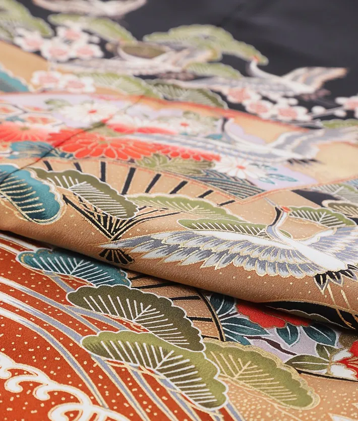 黒留袖 レンタル8AA289 身長150～158ｃｍ