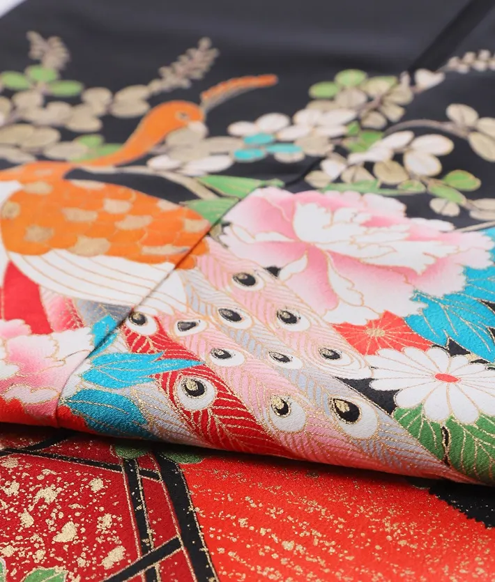 黒留袖 レンタル8AA290 身長150～160ｃｍ