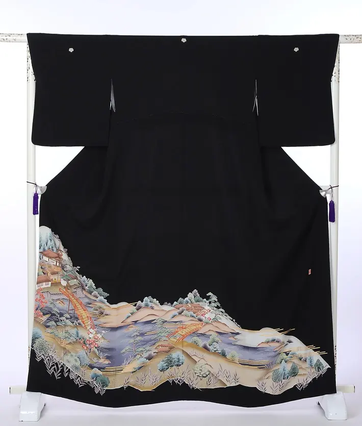 黒留袖 レンタル8AA294 身長155～163ｃｍ