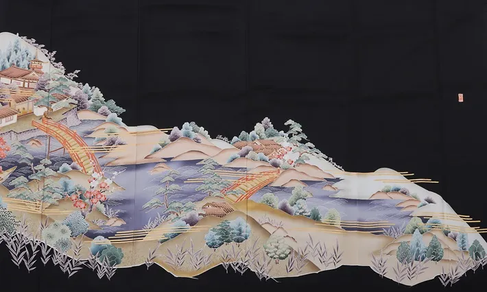 黒留袖 レンタル8AA294 身長155～163ｃｍ