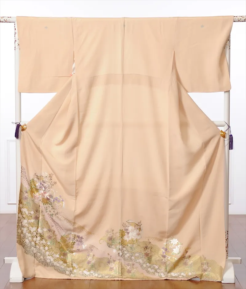 三つ紋 色留袖ﾚﾝﾀﾙ8AB13