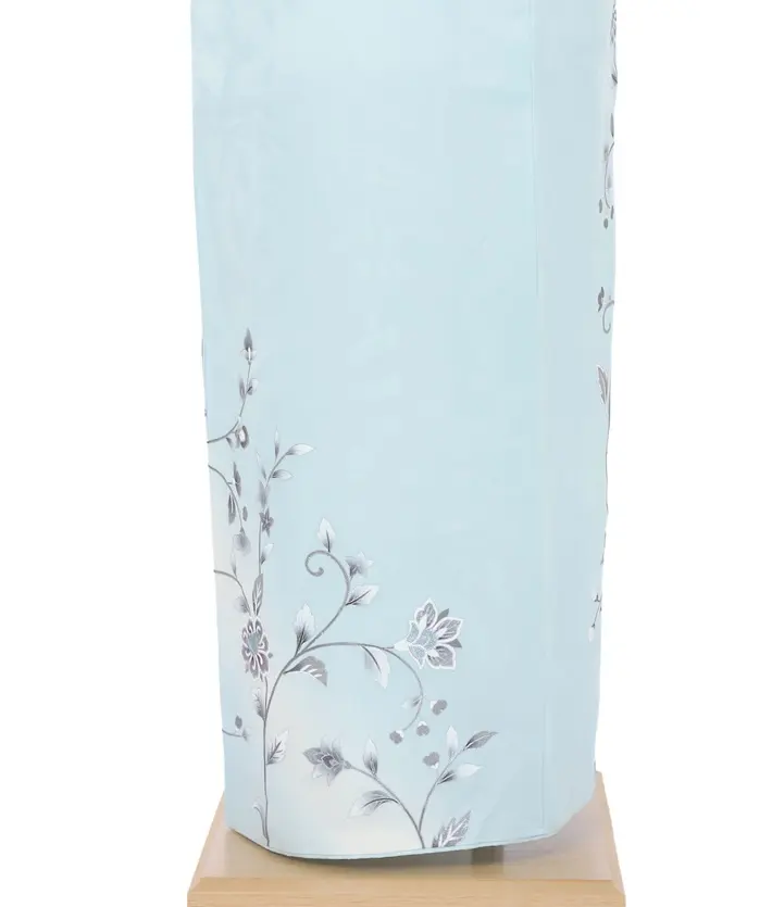 正絹訪問着ﾚ ﾝﾀﾙ 水色 花唐草 8AD634