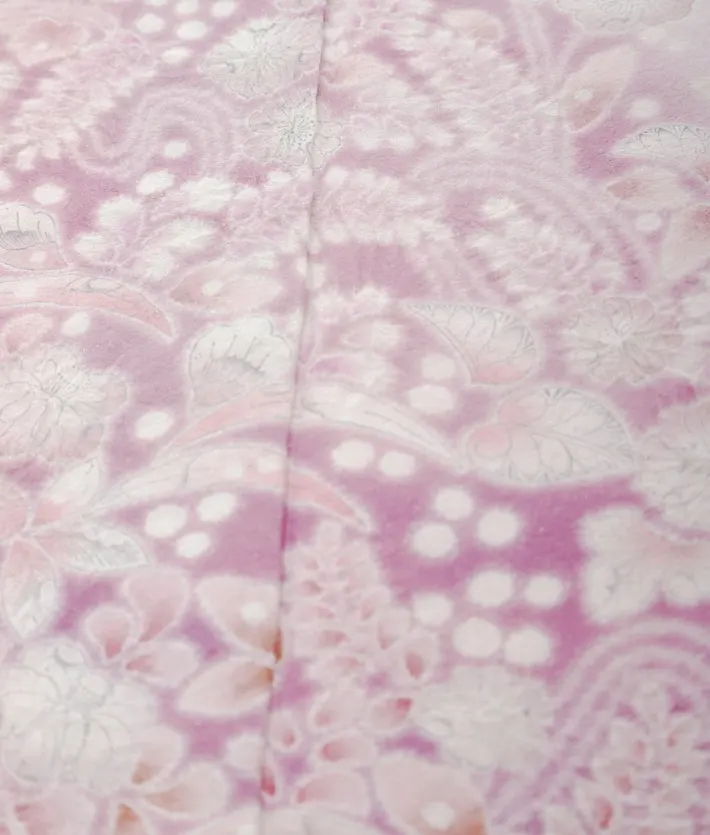 正絹桂由美  訪問着ﾚ ﾝﾀﾙ ピンク ローズ 辻ヶ花 8AD679