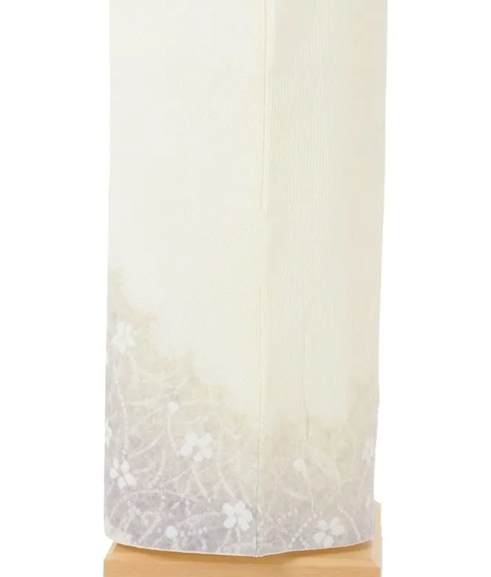 総絞り 訪問着ﾚ ﾝﾀﾙ 藤娘きぬたや アイボリー 8AD690