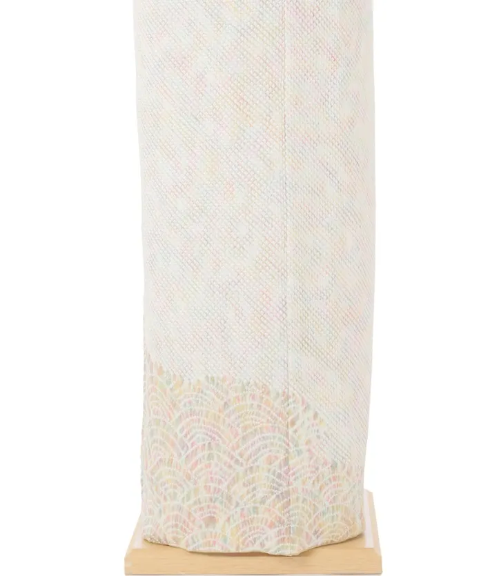 総絞り 訪問着ﾚ ﾝﾀﾙ 藤娘きぬたや ミックスぼかし 8AD691